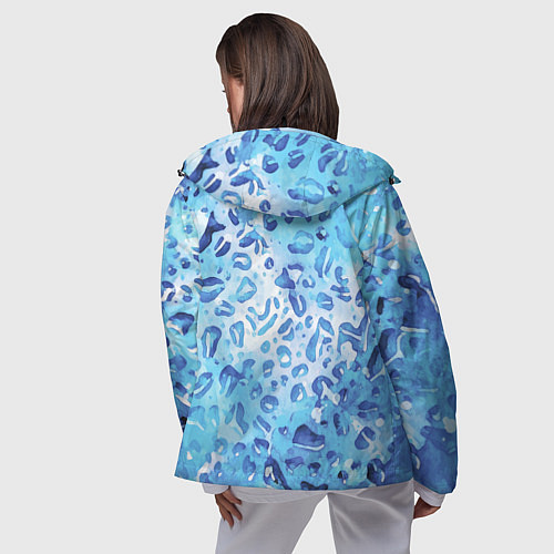 Женская ветровка Абстракция паттерн воды и неба / 3D-Черный – фото 4