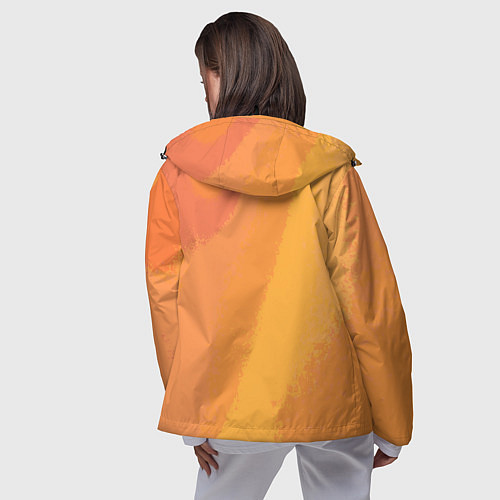 Женская ветровка Рыжая абстракция / 3D-Черный – фото 4