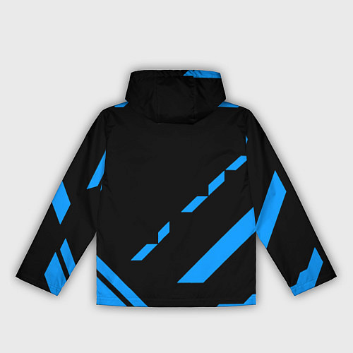 Женская ветровка PUBG blue geometry / 3D-Белый – фото 2