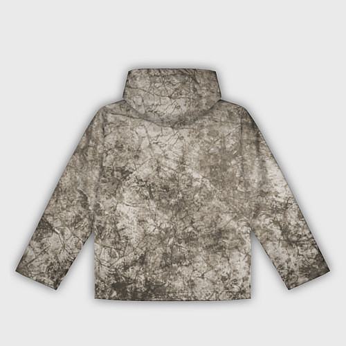 Женская ветровка Абстракция - серый грязный гранж / 3D-Белый – фото 2