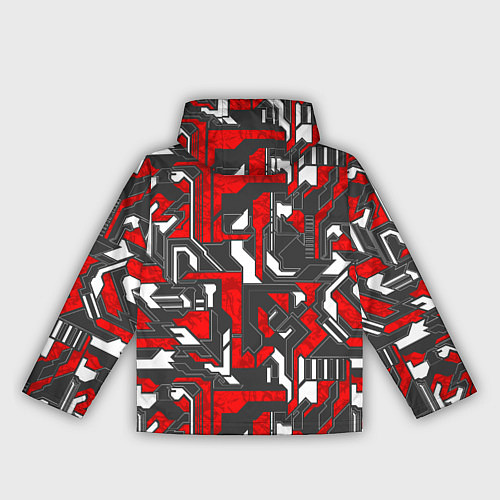 Женская ветровка Абстракция геометрический паттерн / 3D-Белый – фото 2