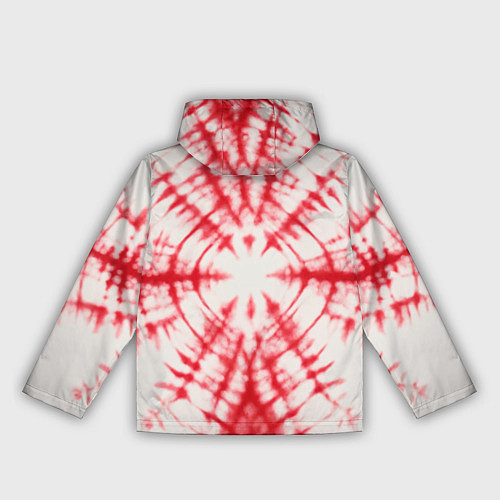 Женская ветровка Тай-дай бело-красный / 3D-Белый – фото 2