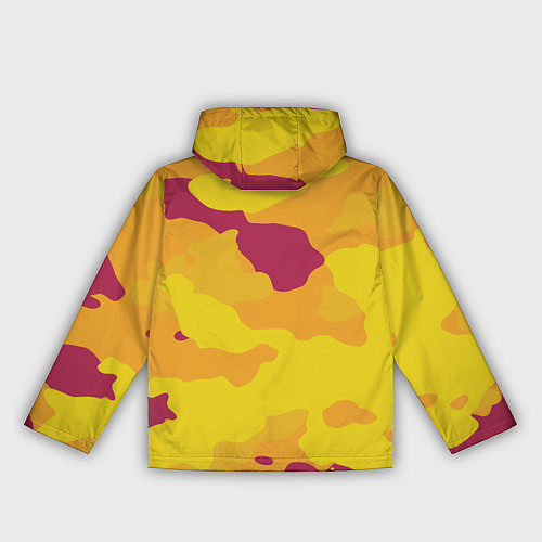 Женская ветровка Камуфляж золото текстура / 3D-Белый – фото 2