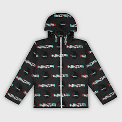 Ветровка с капюшоном женская Ninja team fortnite bloger, цвет: 3D-белый