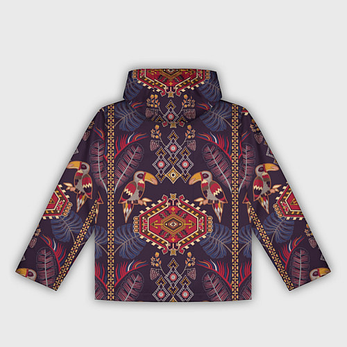 Женская ветровка Африканский орнамент с птицами / 3D-Белый – фото 2