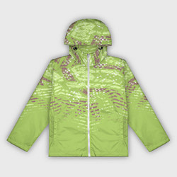 Ветровка с капюшоном женская Крокодила кожа абстракция, цвет: 3D-белый