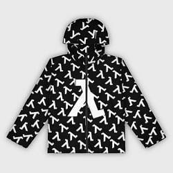 Ветровка с капюшоном женская Half liife logo pattern, цвет: 3D-черный
