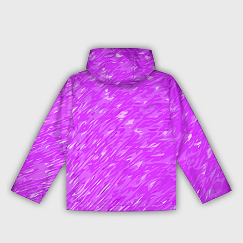 Женская ветровка Фиолетово-белые мазки / 3D-Черный – фото 2