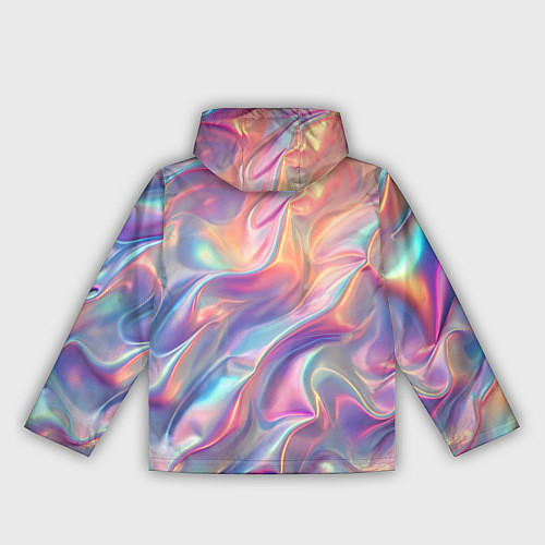 Женская ветровка Перламутровый голографический градиент / 3D-Белый – фото 2