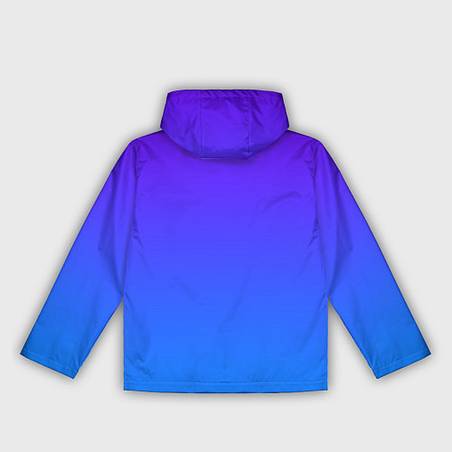 Женская ветровка Фиолетово синий градиент / 3D-Белый – фото 2