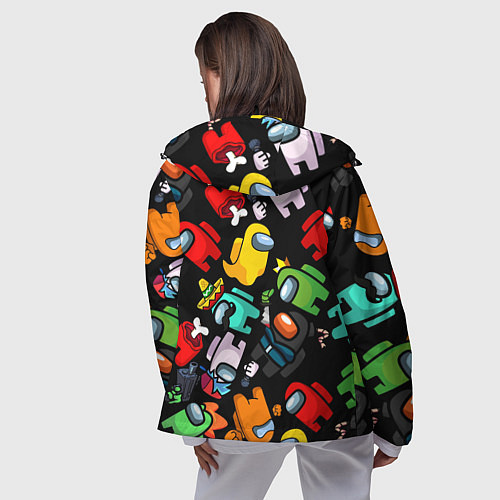 Женская ветровка Персонажи игры Амонгас / 3D-Черный – фото 4