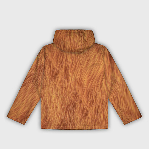 Женская ветровка Рыжий мех лисы / 3D-Белый – фото 2