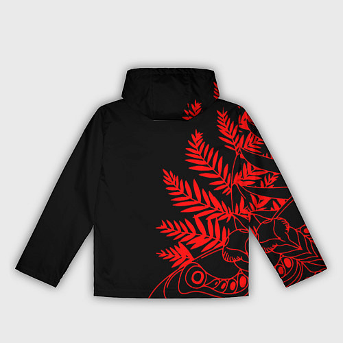 Женская ветровка Последние из нас лого и узор красный / 3D-Черный – фото 2