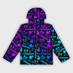 Ветровка с капюшоном женская Фортнайт неон, цвет: 3D-черный