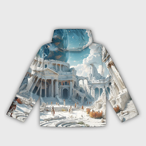 Женская ветровка Фантастическая античность / 3D-Белый – фото 2
