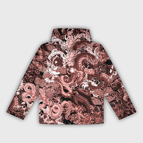 Женская ветровка Драконы в японском стиле / 3D-Белый – фото 2