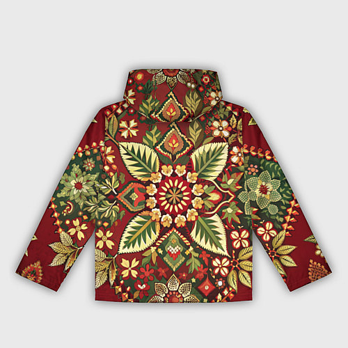 Женская ветровка Стиль советского ковра узоры и орнамент / 3D-Черный – фото 2