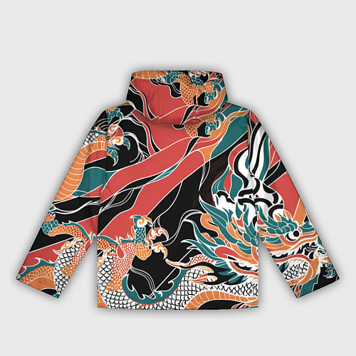 Женская ветровка Дракон контрасты / 3D-Белый – фото 2