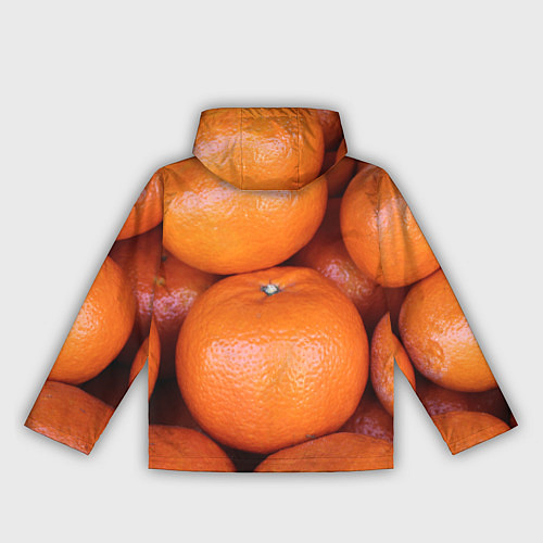 Женская ветровка Много мандаринов и апельсинов - паттерн / 3D-Белый – фото 2