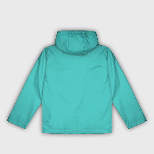 Женская ветровка Эмоция зависть - бирюзовый / 3D-Белый – фото 2
