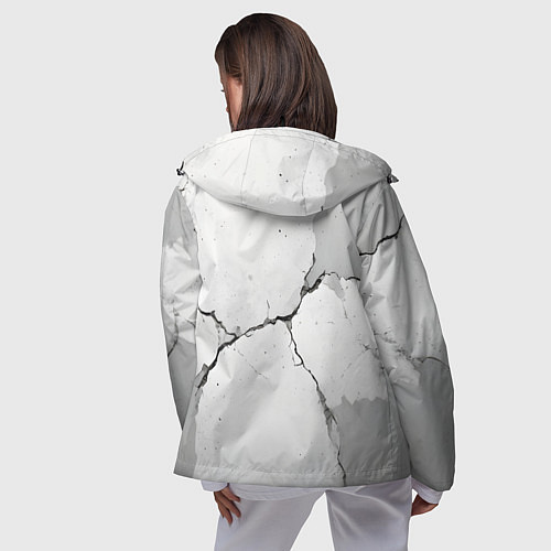 Женская ветровка Растрескавшийся бетон / 3D-Черный – фото 4