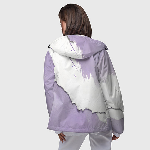 Женская ветровка Штукатурка и лавандовая краска / 3D-Черный – фото 4
