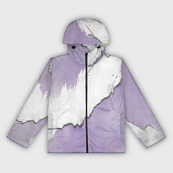 Ветровка с капюшоном женская Штукатурка и лавандовая краска, цвет: 3D-черный