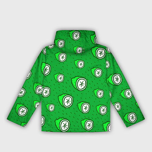 Женская ветровка Лимонный паттерн / 3D-Черный – фото 2