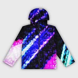 Ветровка с капюшоном женская Marshmello neon steel, цвет: 3D-черный