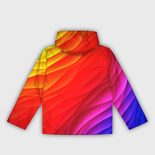 Женская ветровка Абстрактные волны текстура / 3D-Белый – фото 2