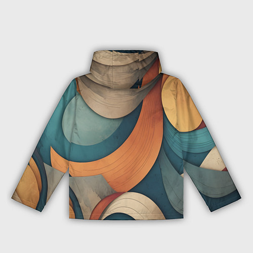 Женская ветровка Абстракция теплые контрасты / 3D-Белый – фото 2