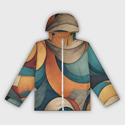 Женская ветровка Абстракция теплые контрасты