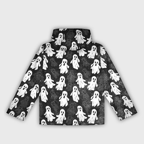 Женская ветровка Паттерн с призраками / 3D-Белый – фото 2