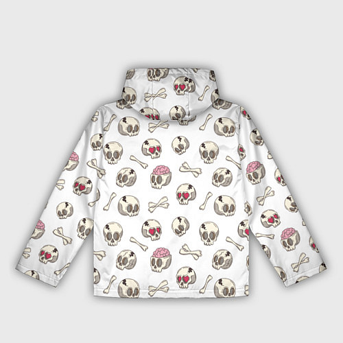 Женская ветровка Черепки / 3D-Черный – фото 2