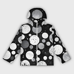 Женская ветровка Круги на темном фоне