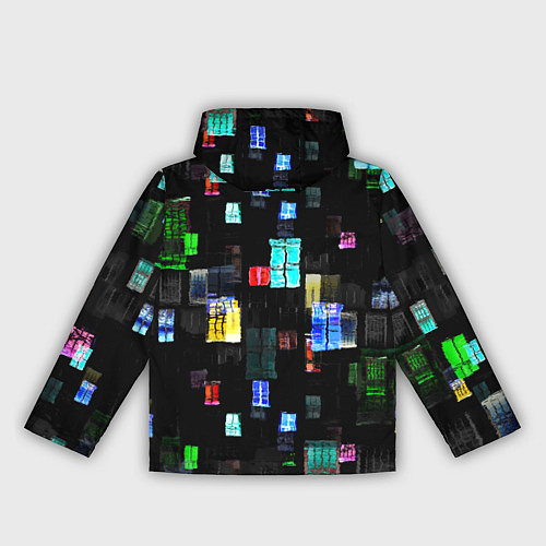 Женская ветровка Окна ночного города / 3D-Белый – фото 2
