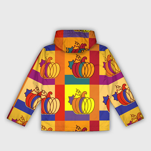 Женская ветровка Тыква разноцветная / 3D-Белый – фото 2