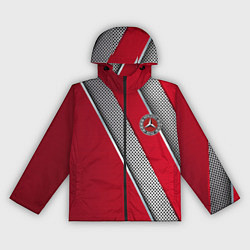 Ветровка с капюшоном женская Mercedes carbon, цвет: 3D-черный