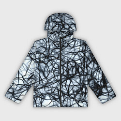 Ветровка с капюшоном женская Нервные окончания, цвет: 3D-черный