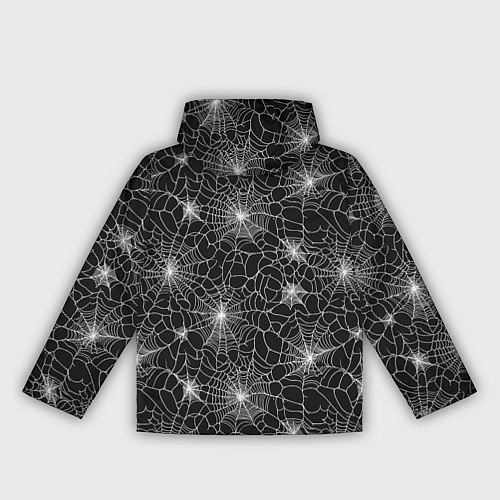 Женская ветровка Паутина - паттерн / 3D-Белый – фото 2