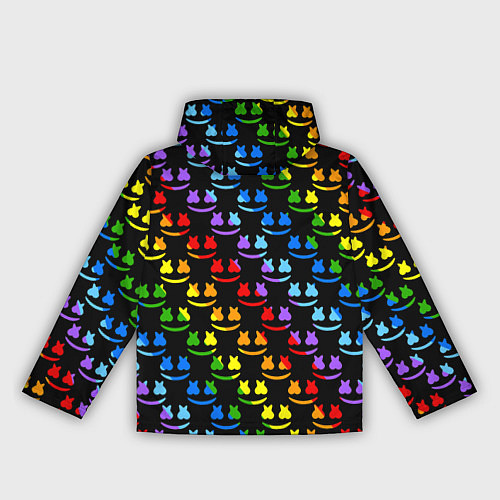 Женская ветровка Marshmello pattern neon / 3D-Белый – фото 2
