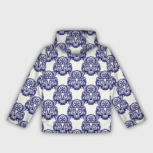 Женская ветровка Механический череп паттерн / 3D-Черный – фото 2