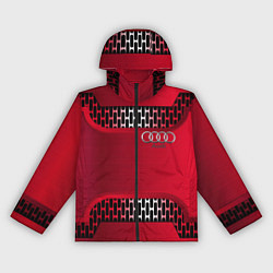 Ветровка с капюшоном женская Audi metal steel, цвет: 3D-черный