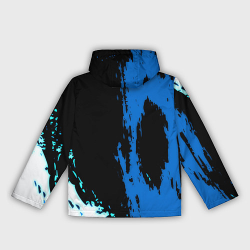 Женская ветровка Манчестер сити краски абстрактные / 3D-Черный – фото 2