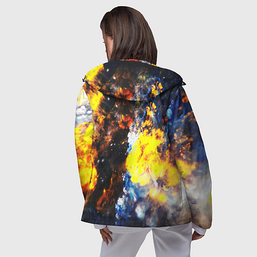 Женская ветровка Космическая абстракция / 3D-Черный – фото 4