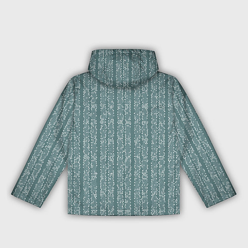 Женская ветровка Холодный синий полосы в мелкую крапинку / 3D-Белый – фото 2