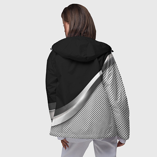 Женская ветровка Subaru metal steel / 3D-Черный – фото 4