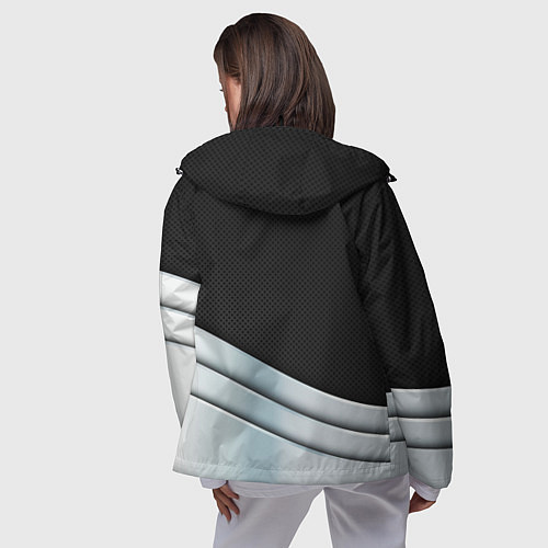 Женская ветровка FORD metal texture / 3D-Черный – фото 4