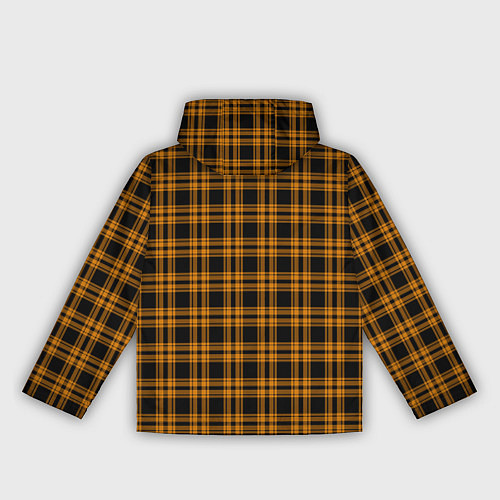 Женская ветровка Чёрно-жёлтый клетчатый / 3D-Черный – фото 2