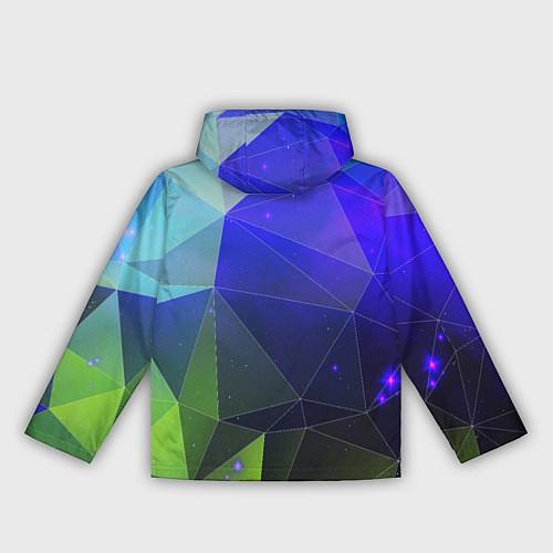 Женская ветровка Неоновые треугольники геометрия / 3D-Белый – фото 2